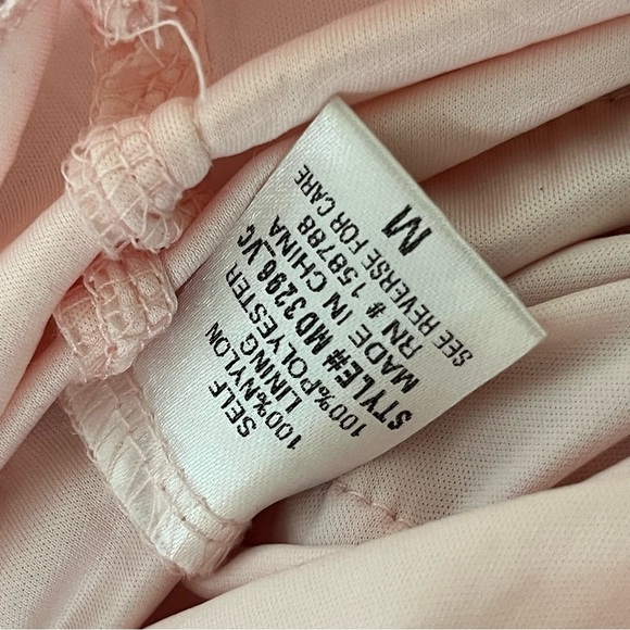 Mable Heartbreaker Strapless Pink Glitter Heart Ruffle Tulle Dress Medium - Picture 14 of 16